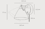 Design For The People Strap 15 zidna lampa bela - Image 2