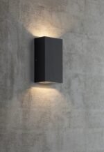 Nordlux Rold Flat spoljašnja zidna lampa crna