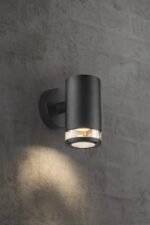Nordlux Birk Single spoljašnja zidna lampa crna