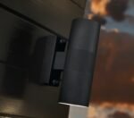 Nordlux Tin Double spoljašnja zidna lampa crna