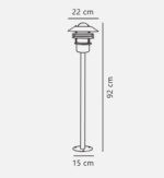 Nordlux Vejers Spoljašnja Rasveta za Dvorište Galvanizovana - Slika 2