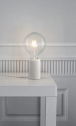 Nordlux Siv Marble stona lampa bela
