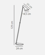 Nordlux Vanila podna lampa bela - Slika 2