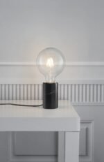 Nordlux Siv Marble stona lampa crna