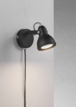 Nordlux Aslak zidna lampa crna - Slika 3