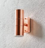 Nordlux Tin Double spoljašnja zidna lampa bakar