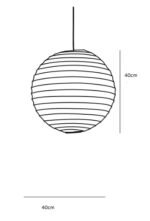 Nordlux RISO 40 White Visilica - Slika 2