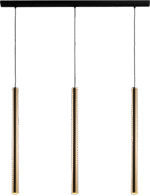 Amplex AKADI – Lampa 3 Visilice Crno/Zlatno