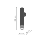 Amplex EIDO – Zidna Lampa 1 Bela - Image 2