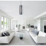 Mantra Jarras Visilica siva 1xE27 20W prečnik 17.5cm