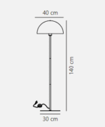 Nordlux Ellen 40 podna lampa bela - Image 2