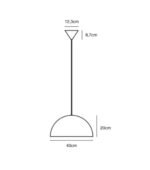 Nordlux Ellen 40 visilica bela - Slika 2