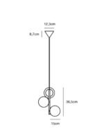 Nordlux Lilly 3-spot visilica crna - Image 3