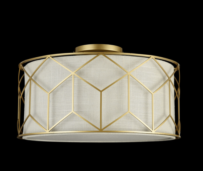 Maytoni Messina unutrašnja plafonska lampa zlatna 60W - Slika 3