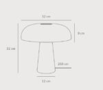 Design For The People Glossy stona lampa opalno bela - Slika 3