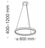 Maytoni Rim unutrašnja visilica mesing 4000K 37W - Image 2