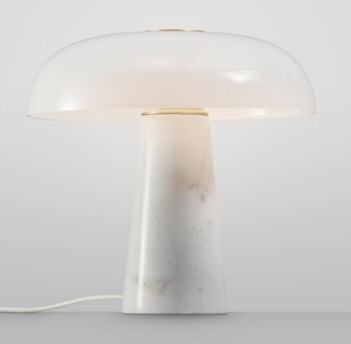 Design For The People Glossy stona lampa opalno bela - Image 5