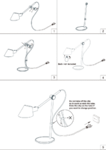 Design For The People Stay Long stona lampa crna - Slika 3
