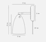 Design For The People Nexus 2 zidna lampa crna - Slika 2
