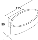 Maytoni TRAME Black Zidna - Slika 3