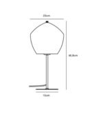 Nordlux Orbiform stona lampa mesing - Slika 2