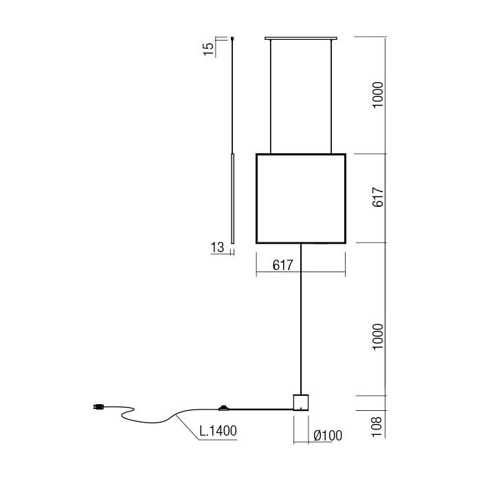 Altego RE21216 Visilica / Podna Lampa Zlatna