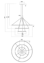 Altego RE21168 Visilica Bela 150cm
