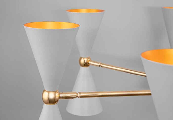 Maytoni Vesper unutrašnja visilica bela sa zlatnim 40W - Image 4