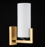 Maytoni Fortano unutrašnja zidna lampa crno-mesingana 40W