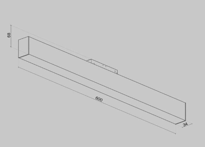 Maytoni BASIS Black Magnetni Sinski Reflektor - Slika 2