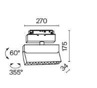 maytoniii1 Maytoni POINTS ROT Black Magnetni Sinski Reflektor - Slika 2