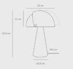 Design For The People Align stona lampa bela - Slika 3