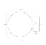 Artera BALL S Chrome Zidna - Slika 2