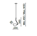 Maytoni Mollis unutrašnja visilica crna 7W - Slika 2