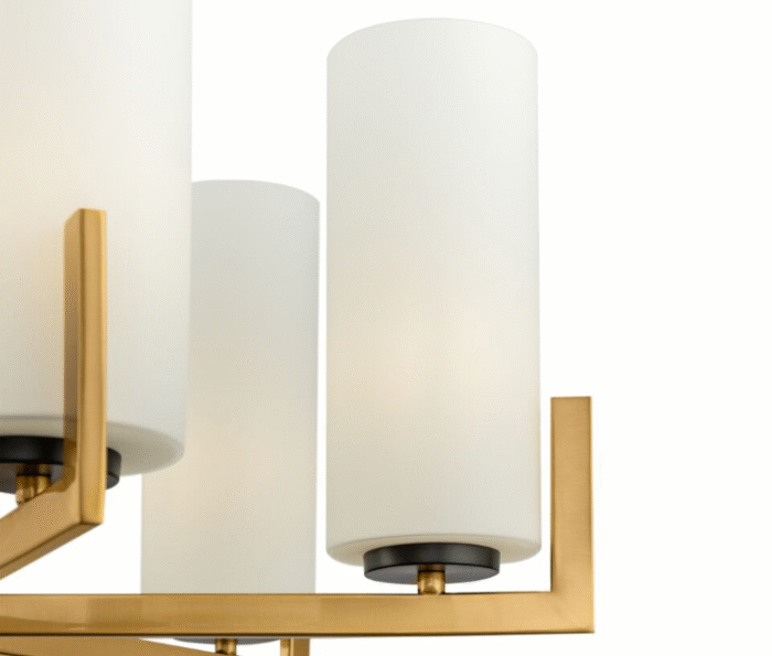 Maytoni Fortano unutrašnji luster crno-mesingani 40W - Slika 5
