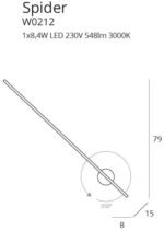 MaxLight SPIDER White Zidna - Slika 2
