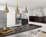 MaxLight DROP Matt Gold Visilica