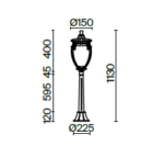 Maytoni FLEUR Bronze Spoljasnja Podna - Slika 2