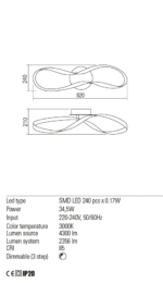 Altego RE001-01-2084 plafonska lampa - Slika 2