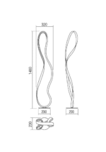Altego RE001-01-2094 podna lampa crna - Image 3