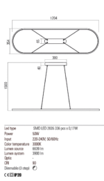 Altego RE001-01-2526 visilica pesak bela - Slika 3