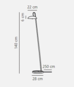 Design For The People Versale podna lampa bela - Slika 2