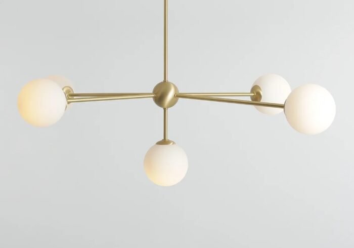 Artera WHITE PEARL 5 Brass Plafonska - Slika 2