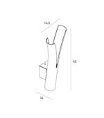 MaxLight RAMO Black - Gold Zidna - Slika 2