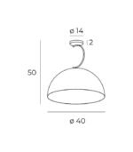 MaxLight TWENTY Black - Gold Visilica - Slika 2