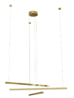 MaxLight TRIO 3 Brushed Gold Visilica - Slika 3