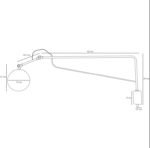 Artera SOHO GLASS L Black Zidna - Slika 2