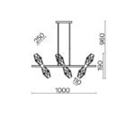 Maytoni COCTAIL TIME Gold Vislica - Slika 2