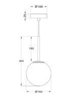 Maytoni Basic form unutrašnja visilica zlatna 40W - Slika 2