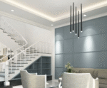 Maytoni Cascade unutrašnja visilica crna 4000K 30W